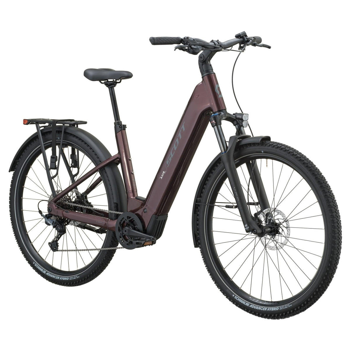 Bicicletas Eléctricas eUrbanas Scott Axis 10 Wave 2027 Aubergine Red