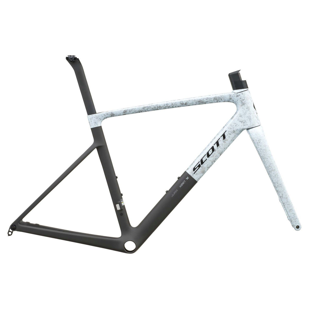 Cuadros Bicicleta Carretera Cuadro Scott Addict RC Pro 2027 Rush White/Carbon Black #2