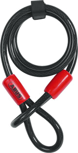 Abus Cobra 12/120 Cablu de Oțel cu Lacăt Negru