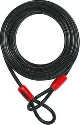 Abus Cobra 10/1000 Cablu de Oțel cu Lacăt Negru