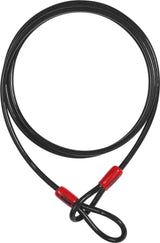 Abus Cobra 8/200 Cablu de Oțel cu Lacăt Negru