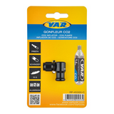 VAR CO2 Cartridge Adapter Negru