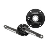 Quarq DFour 110 BCD DUB Shimano Carbon Pedalier cu Contor de Putere Fără Butuc 172.5mm Negru