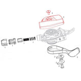 Sram XX1 Kit Carcasă/Șuruburi Manetă Trigger Dreapta Negru
