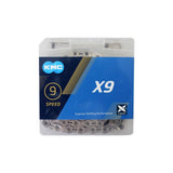 KMC X-9 Lanț 114 Zale 9v Chrome