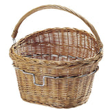 Klickfix Coș Frontal din Răchită cu Inel 18L 40x30x31cm Maro