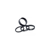 Deda Set Distanțiere Ghidon 1-1/8" 10mm 10 buc Aluminiu Negru