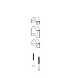 Deda Parabolica/Fastblack Kit Distanțiere Extensii 2x10/2x15/2x30mm Negru