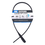 Cablu de blocare Oxford Combi Zip Black